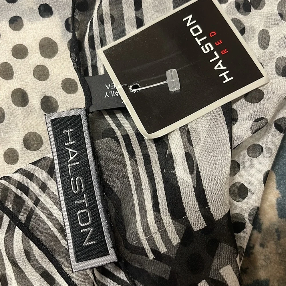 Halston Red scarf